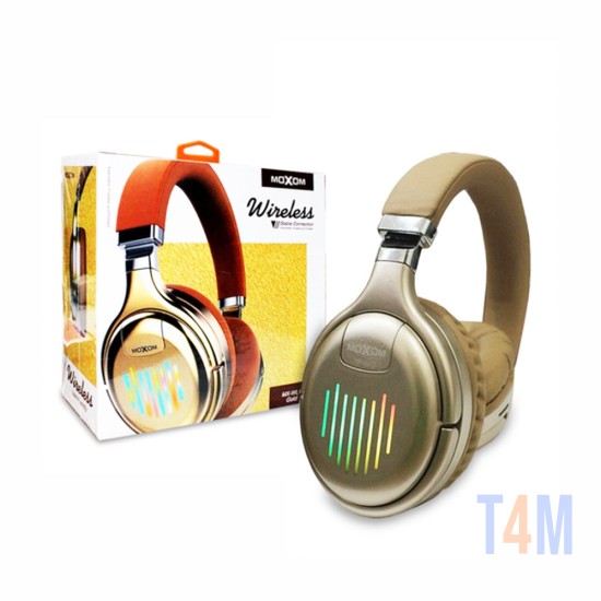 Moxom Wireless Headphones MX-WL14 with LED light Gold